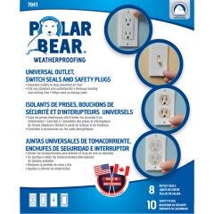Universal 8 Outlet Seals And 10 Safety Caps Kit