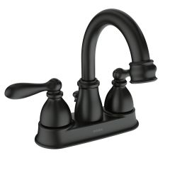 Caldwell Matte Black Two Handle 4” Centerset Bathroom Faucet