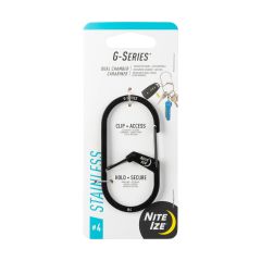 G-Series Dual Chamber Carabiner #4-Black
