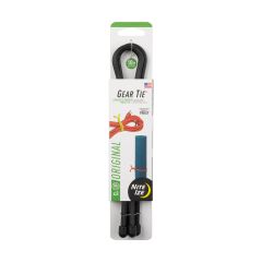 18" Black Gear Tie Reusable Rubber Twist Tie-2/Pack