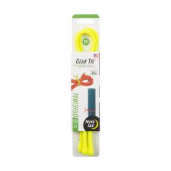 18" Neon Yellow Gear Tie Reusable Rubber Twist Tie-2/Pack