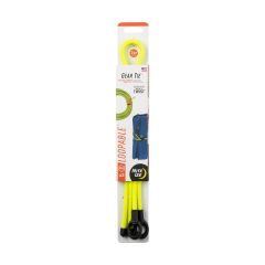 24" Neon Yellow Gear Tie Loopable Twist Tie-2/Pack