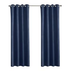 52" x 84" Gette Blackout Grommet-Navy
