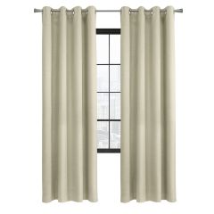 52" x 84" Ava Blackout Grommet-Cream