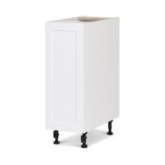 12" White Thermafoil Shaker Base Cabinet