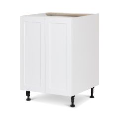 24" White Thermafoil Shaker Base Cabinet