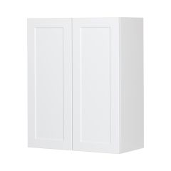 24" x 30" White Thermafoil Shaker Wall Cabinet