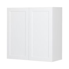30" x 30" White Thermafoil Shaker Wall Cabinet