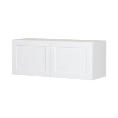 36"x 14" White Thermafoil Shaker Refrigerator Cabinet