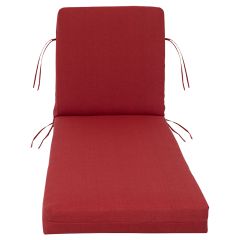 Lounger Cushion Solid Berry Red