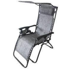 Zero Gravity Chair With Sun Shade-Grey