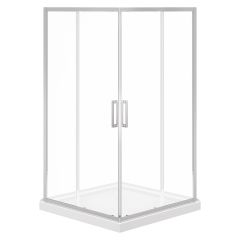 42" Universal Corner Shower Wall-White
