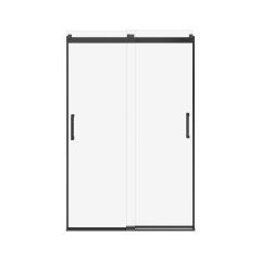 Revelation 6mm Square Shower Door 44-47" x 70.5"-Matte Black