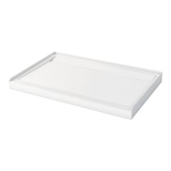 Distinct 48 x 32 Acrylic Shower Base With Back Center Drain