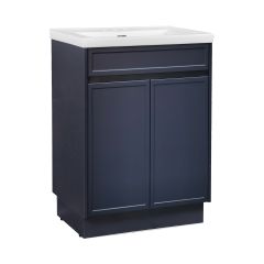 Dieppe 24" Vanity In Navy Blue With Ceramic Top