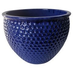 15" Round Glazed Ceramic Pot