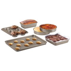 Cuisinart 6 Piece Bakeware Set-Champagne