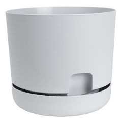 6" Oasis Self-Watering Pot- Light Gray