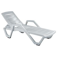 Baja Resin Lounger-White