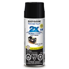 Painter's Touch 2X Spray Paint-Semi-Gloss Black 340g