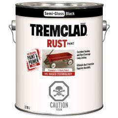 Tremclad Semi-Gloss Alkyd Rust Paint-3.78L
