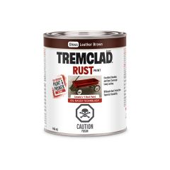 Tremclad Flat Alkyd Rust Paint-Leather Brown  946ml