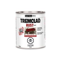 Tremclad Semi-Gloss Alkyd Rust Paint-White 946ml
