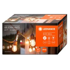 24' LED Outdoor Plug in String Lights