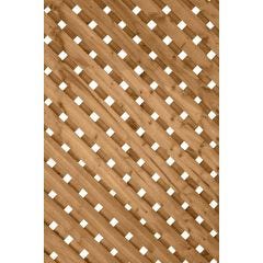 Brown Pressure Treated 4' x 8'  Privacy Lattice