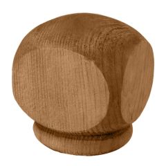 Brown Pressure Treated 4" Pine Algonquin Ball Top Post Cap