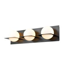 IO 3-Light Black Vanity Fixture