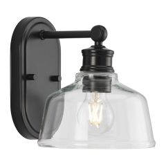 Singleton 1-Light Vanity Fixture-Black