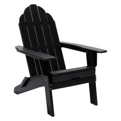 Folding Adirondack Chair-Black