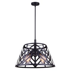 Maud 19" Black Chandelier
