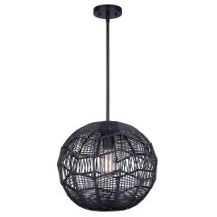 Leona 15" Black Pendant