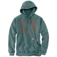 Carhartt Defender Graphic Hooded Sweatshirt Sea Pine-M