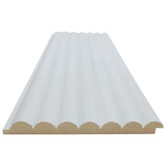 1/2" x 5-5/16" x 8' Primed MDF Reeded Paneling