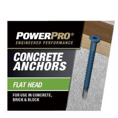 1/4 x 3-1/4 Concrete Screw Flat Head Torx-100/Pack