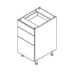 18" Fashionista 3 Drawer Base Cabinet Thermfoil