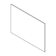 48"H x 34-3/4"W Fashionista Melamine Island Panel
