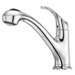 Shelton 1-Handle Pull-Out Kitchen Faucet-Polished Chrome