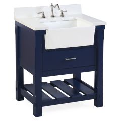 30" Apron Vanity-Navy