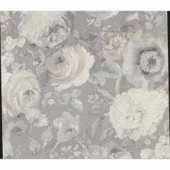 Miranda Grey Painted Florals Wallpaper