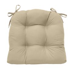 15" x 15" Tufted Chair Pad With Ties-Assorted