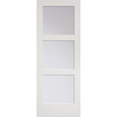 32" x 80" 3 Panel Clear Interior Door
