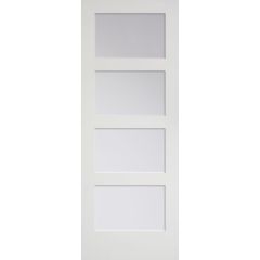 32" x 80" 4 Panel Clear Interior Door