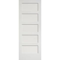 18" x 80" 5 Panel Shaker Interior Door