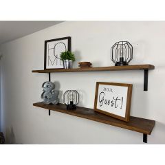 Barn Wood Shelf  With Bracket Kits S Style