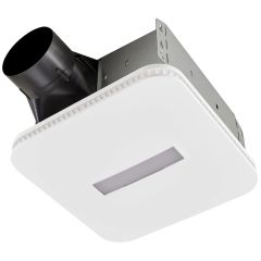 80 CFM Bathroom Exhaust Fan With CCT LED Light CleanCover Gr