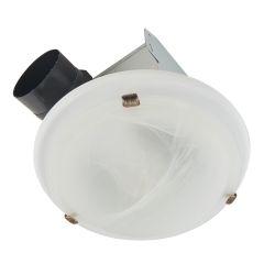 80 CFM Decorative Bathroom Ceiling Exhaust Fan-Brushed Nicke
